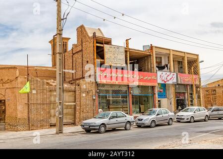 Yazd city center old buildings Stock Photo