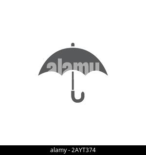 Umbrella Icon on white background Stock Vector