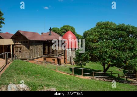 Chelinda Lodge on the Nyika Plateau, Nyika National Park in Malawi. Stock Photo