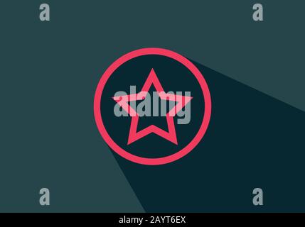 Star related glyph icon, Rank symbol. Favorite sign Stock Vector