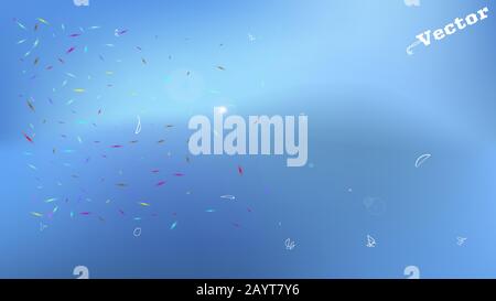 Clear space fantasy. Minimal colorific illustration theme. Background texture, texture. Cyan colored. Space, new collection background. Colorful space Stock Vector
