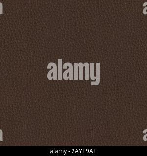 Pattern of natural brown leather surface. Seamless square background, tile ready. Stock Photo