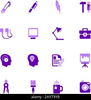 Creative process icons set Stock Vector Image & Art - Alamy