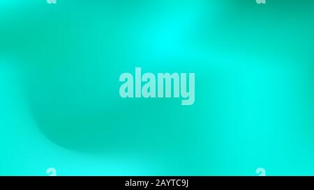 Aquamarine colored abstract gradient mesh Background. Cool trendy fantasy.  Crisp banner template. Easy to edit crisp color vector illustration. Funny Stock Vector