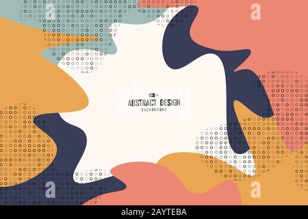 Abstract colorful minimal of grunge design decorative artwork background. Use for headline, poster, ad, template, print. illustration vector eps10 Stock Vector