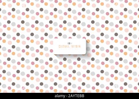 Abstract calm tone of dot pattern design grunge decorative background. Use for ad, poster, artwork, template design, print. illustration vector eps10 Stock Vector