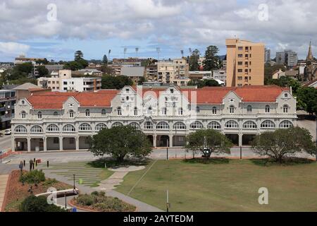 Former King Edward Hotel from the Donkin Lighthouse, Donkin Reserve, Port Elizabeth, Nelson Mandela Bay, Eastern Cape Province, South Africa, Africa Stock Photo