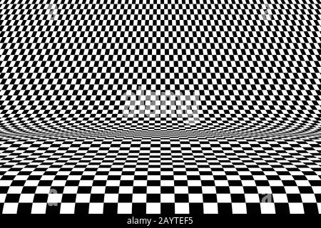 Abstract square op art pattern decorative design of mesh background. Use for show, ad, poster, template design. illustration vector eps10 Stock Vector