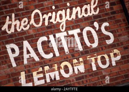 Pacitto`s famous ice cream shop on Redcar seafront. Redcar, north east ...