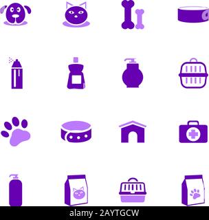 set icons pets animals Stock Vector Image & Art - Alamy