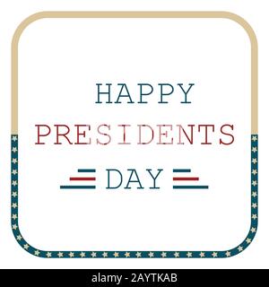 Abstract background Happy President's Day Vintage USA, United States of America celebration. american holiday Stock Vector