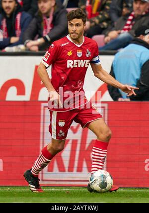 Football Cologne - Munich, Cologne Feb 16, 2020. Jonas HECTOR, 1.FCK 14  1.FC KÖLN - FC BAYERN MUNICH 1-4  - DFL REGULATIONS PROHIBIT ANY USE OF PHOTOGRAPHS as IMAGE SEQUENCES and/or QUASI-VIDEO -  1.German Soccer League , Düsseldorf, February 16, 2020.  Season 2019/2020, match day 22,  FCB, München © Peter Schatz / Alamy Live News Stock Photo