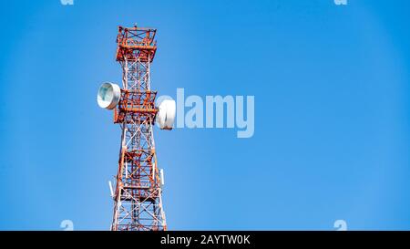 Communications Tower in Jodphur, India Stock Photo