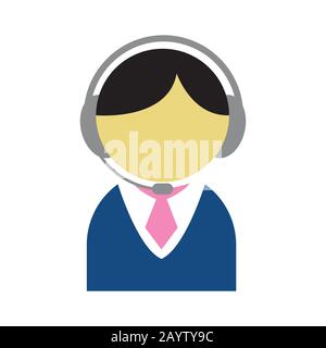 operator, customer serivice  icon Stock Vector