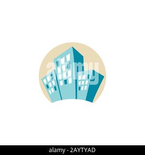 urban city, buildings icon Stock Vector