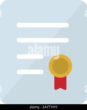 certificate , award icon Stock Vector