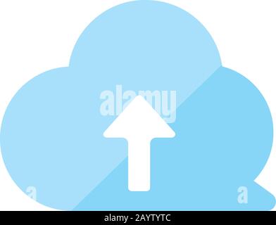 Upload icon (cloud) Stock Vector