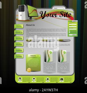 Website Template Stock Vector