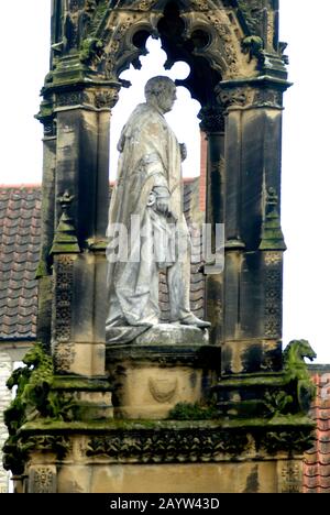 Monument to Second Baron Feversham, Helmsley Market Square, North Yorkshire Stock Photo