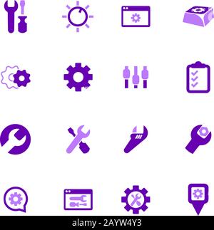 Setting icons set Stock Vector