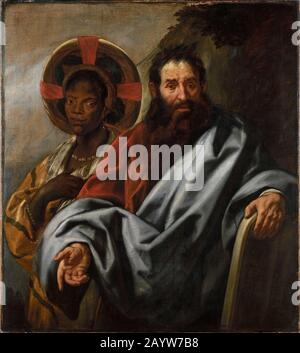 Moses and His Ethiopian Wife, Zipporah by Jacob Jordaens Stock Photo