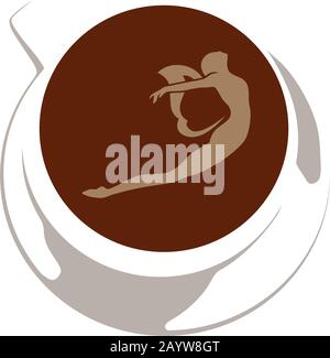 coffee and fairy Stock Vector