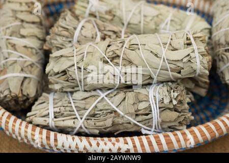 Incense of Salvia Apiana Stock Photo