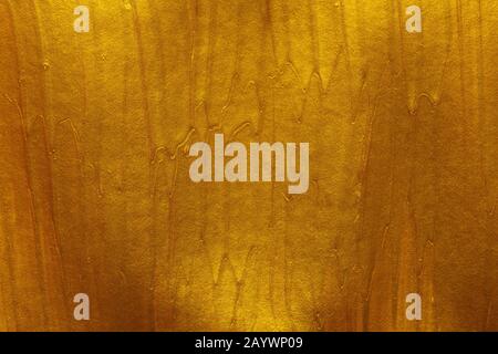Gold paint strokes texture background Stock Photo