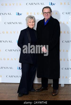 Tom Wilkinson (right) and Diana Hardcastle attending the Belgravia photocall held at the Soho Hotel in London. Stock Photo