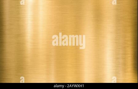 Gold or bronze brushed metal background or texture Stock Photo