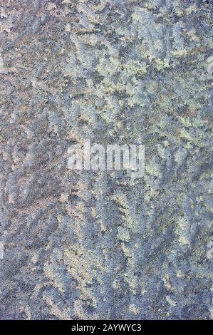 Winter background, frost and ice crystals on window Stock Photo