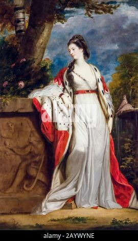 Joshua Reynolds, Elizabeth Gunning (1733-1790), Duchess of Hamilton and Argyll, portrait painting, circa 1760 Stock Photo