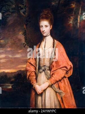 Anne Seymour Damer (1748-1828), English Sculptor, portrait painting 1773 by Sir Joshua Reynolds Stock Photo