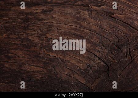 wooden background from boards - dark brown Stock Photo