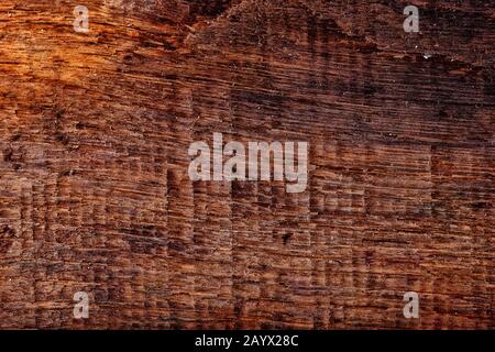 wooden background from boards - dark brown Stock Photo