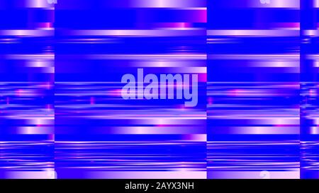 Blue digital horizontal bacground, glitch pattern, dynamic vector stripes Stock Vector