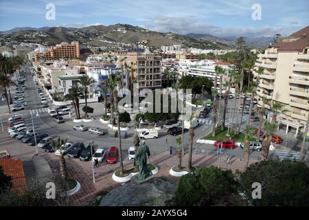 Almunecar,in Andalucia Spain,with sunny and warm winters.Many older people to spend the winter here. Stock Photo