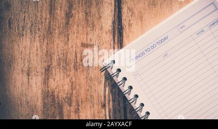 Things to do today - list of tasks Stock Photo