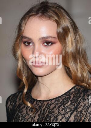 American-French Actress Lily-Rose Depp attends the EE BAFTA after-party dinner at the Grosvenor House Hotel in London, UK Stock Photo