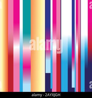 Bright abstract pattern of geometric objects on a dark background. A template for the design. Stock Vector