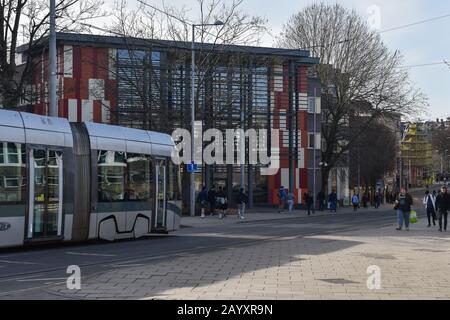 Newton and Arkwright Buildings Nottingham Trent University, Nottingham, United Kingdom Stock Photo