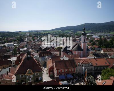 Furth im Wald, Germany: View over the inner city Stock Photo