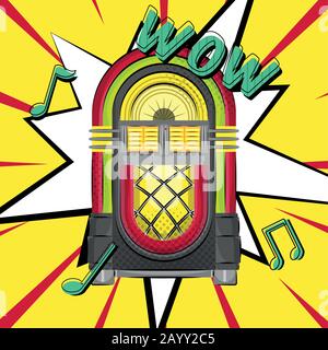 Pop art illustration Stock Vector