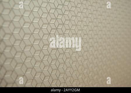 Background with soft geometric pattern focused close-up and copy space Stock Photo