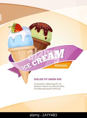 All Kinds of Ice Cream  Ice cream illustration, Ice cream poster