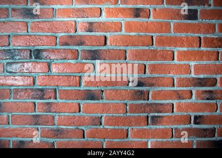 texture background. Modern brick wall, brown brick wall textur for background . new multi-colored brick wall. Stock Photo