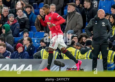 London, UK. 17th Feb, 2020. Odion Ighalo (on loan from Shanghai Shenhua) of Man Utd comes on during the Premier League match between Chelsea and Manchester United at Stamford Bridge, London, England on 17 February 2020. Photo by David Horn. Credit: PRiME Media Images/Alamy Live News