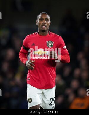 London, UK. 17th Feb, 2020. Odion Ighalo (on loan from Shanghai Shenhua) of Man Utd during the Premier League match between Chelsea and Manchester United at Stamford Bridge, London, England on 17 February 2020. Photo by Andy Rowland. Credit: PRiME Media Images/Alamy Live News