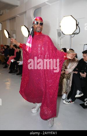 Billy Porter on the front row during the Ashish show at London Fashion Week February 2020 show at The Mess Hall in London. PA Photo. Picture date: Monday February 17, 2020. Photo credit should read: Isabel Infantes/PA Wire Stock Photo