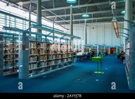 Interior of Burton Barr Central Library in downtown Phoenix